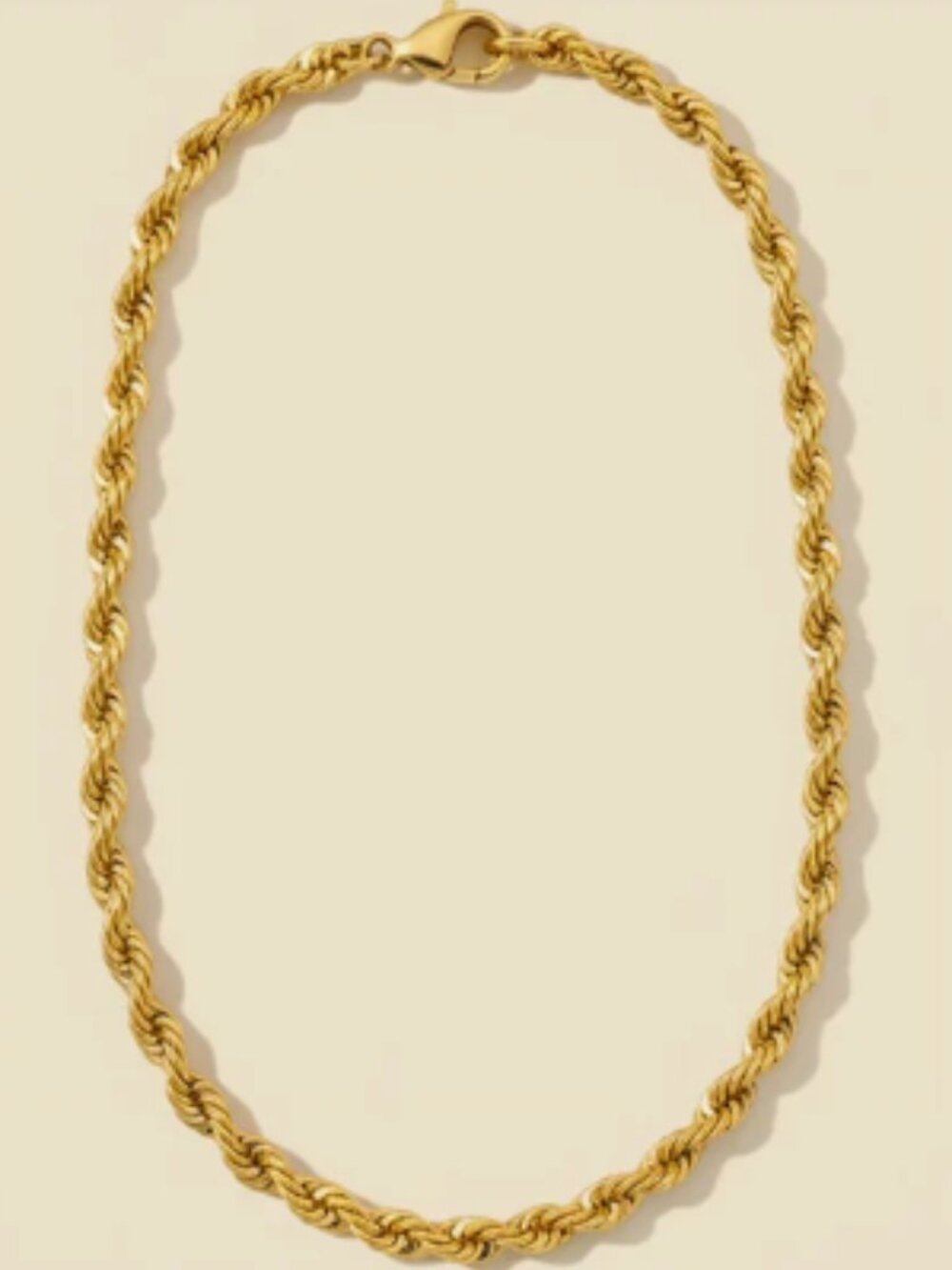 14K Men's Solid Rope Necklace 49" Amazing